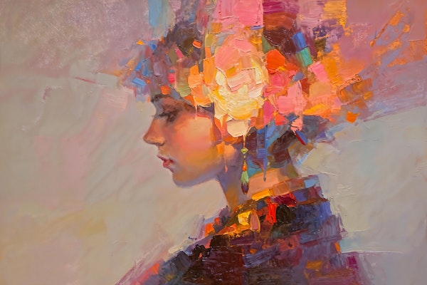 Dreamy Color Burst Portrait