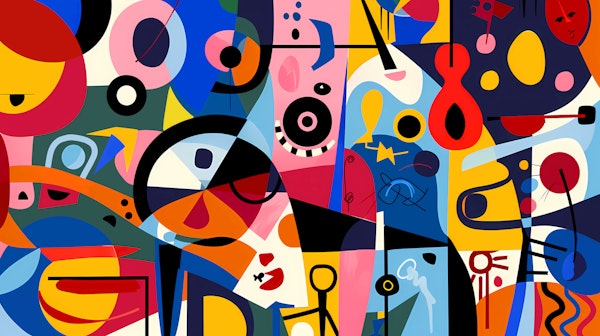 Bold Geometric Pop Art