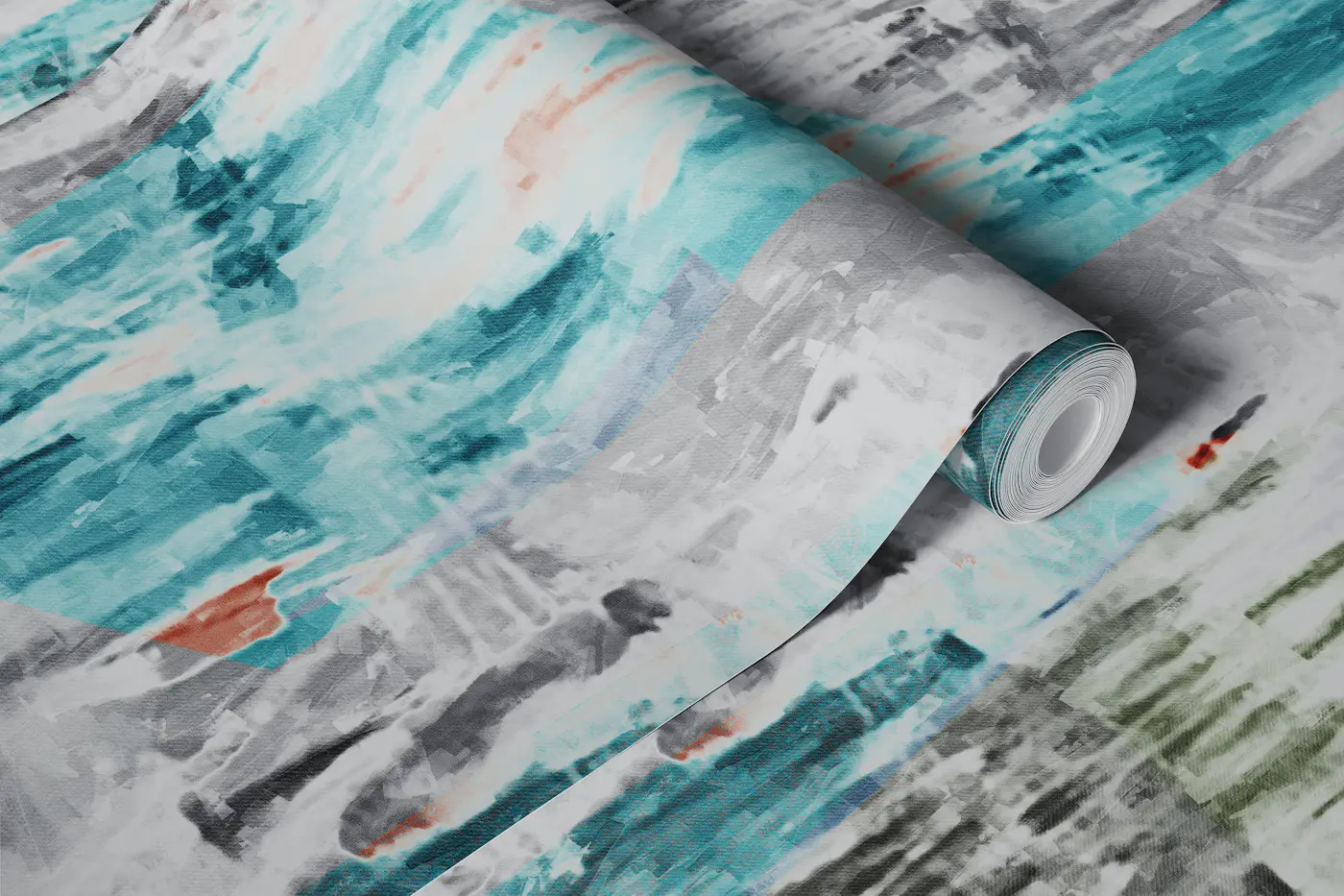 Painterly Concrete Fade wallpaper roll