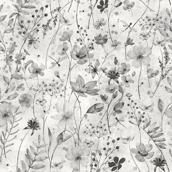 Monochrome Wildflower Meadow