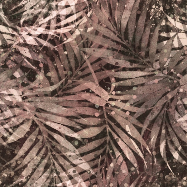 Vintage Tropical Palm Shadows