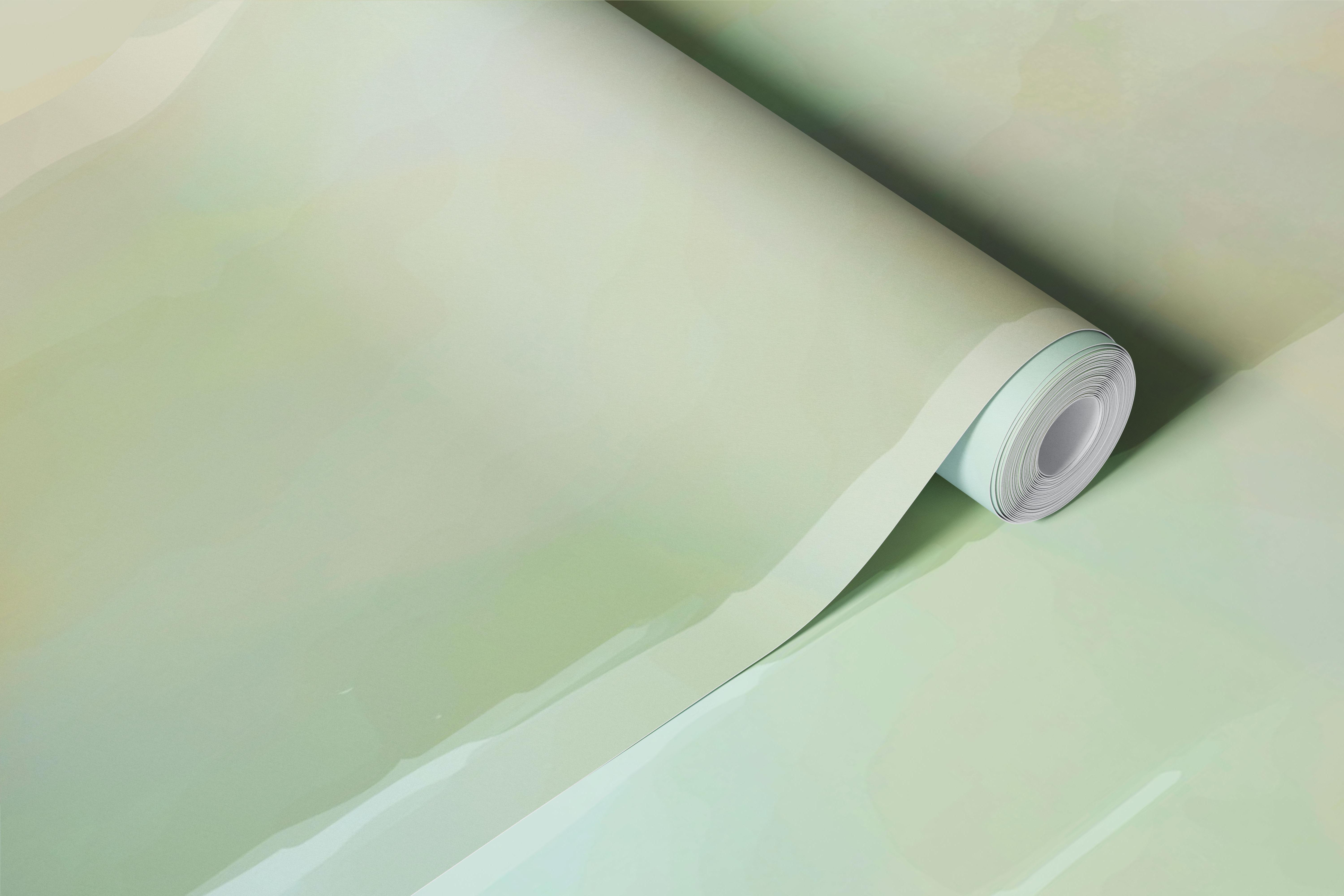 Mint Fog Abstract Wash Tapete in einem Raum