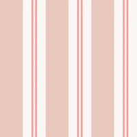 Coral Muted Rose and Cream Regency Stripes wallpaper