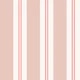 Coral Muted Rose and Cream Regency Stripes