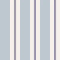 Coastal Blue Beige Regency Stripes wallpaper