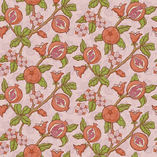 Vintage Pomegranate Orchard