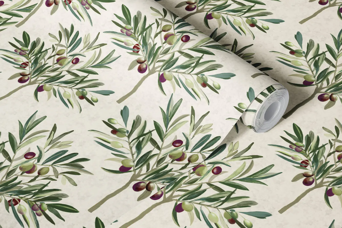 Vast Olive Grove wallpaper roll