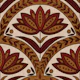 Heritage Folk Floral in Merlot & Burled Wood