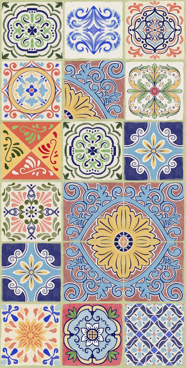 Sunlit Mediterranean Tiles