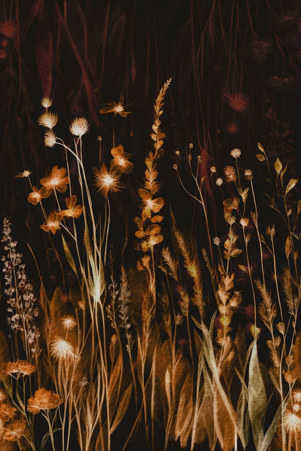 Sepia Wildflower Meadow