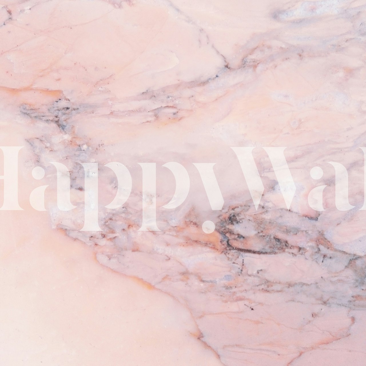 Pink Marble tapet i et rommiljø