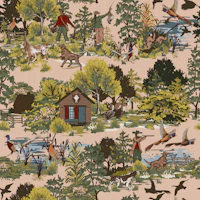 Pheasant Hunt Countryside wallpaper