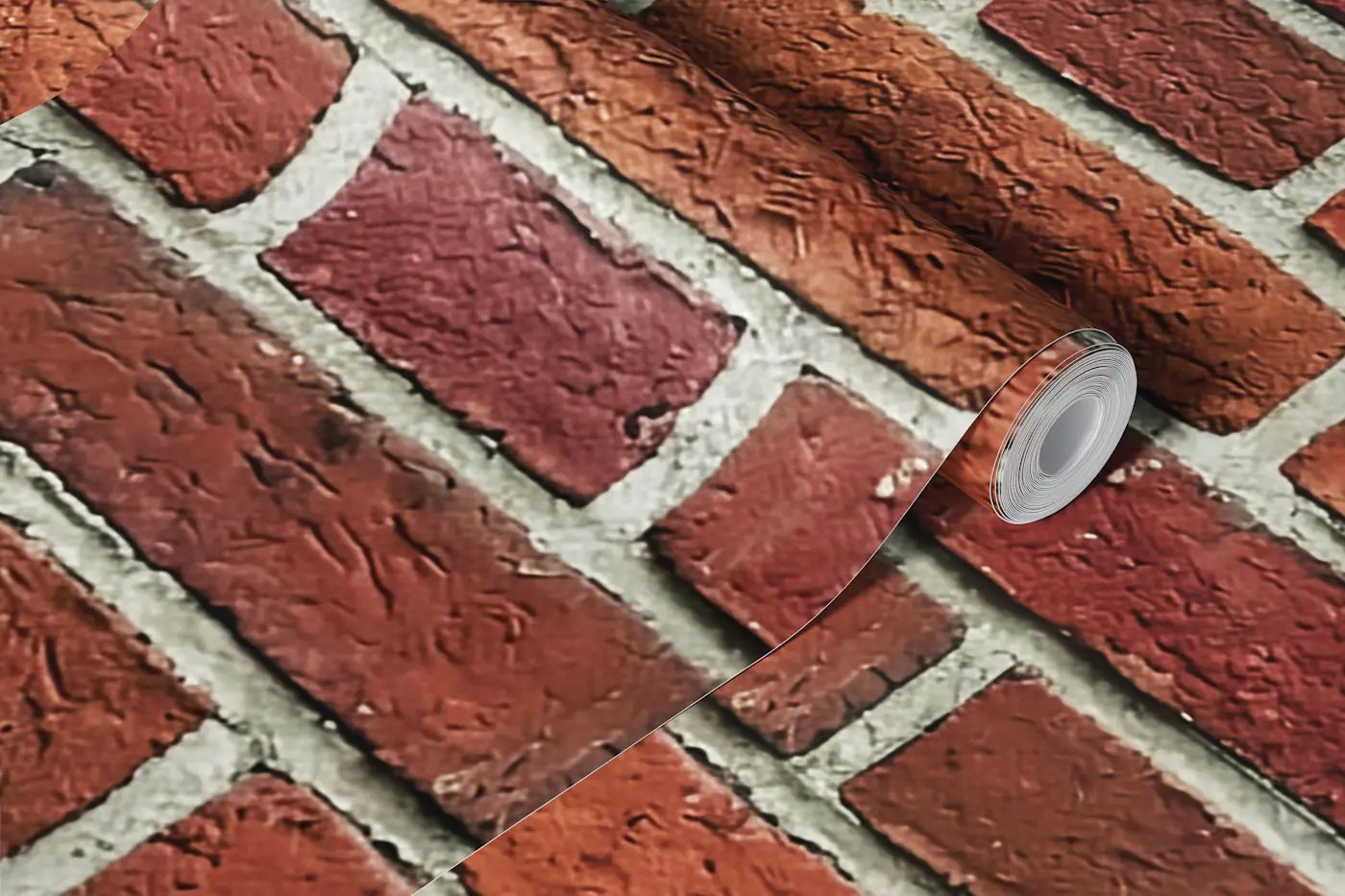 Rustic Red Brick Texture wallpaper roll