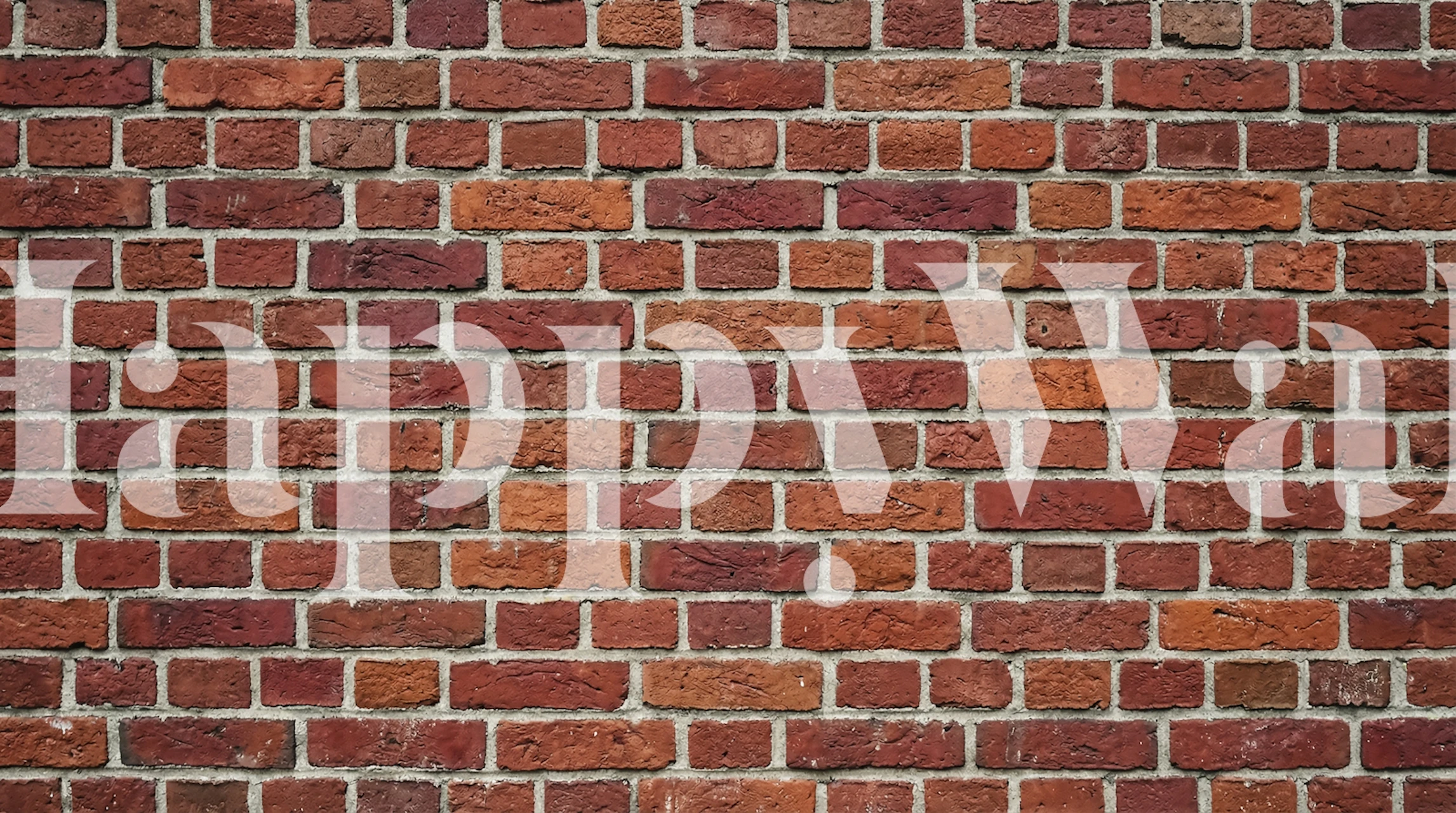 Rustiikkinen punatiili tekstuuri tapetti huoneessa