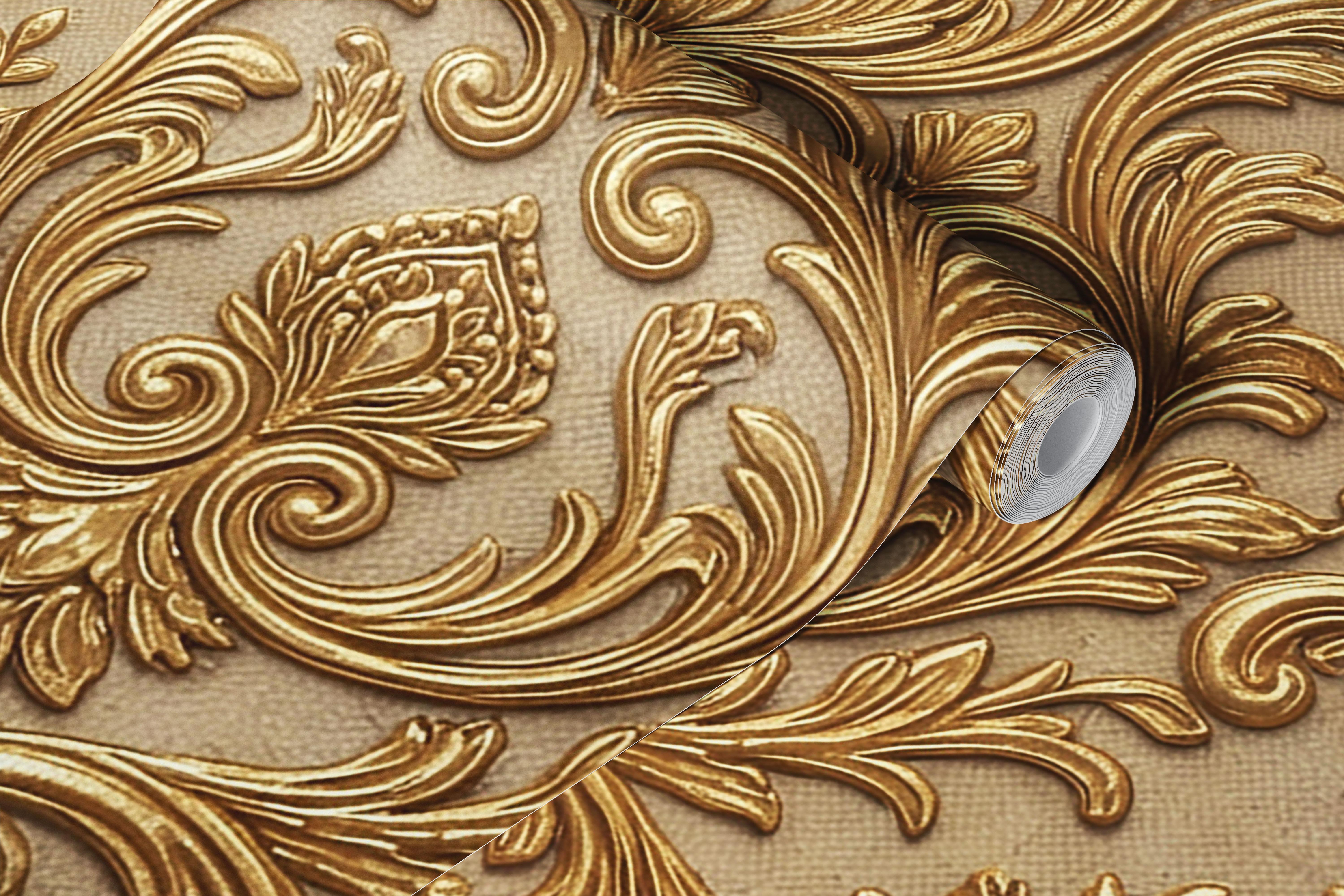 Gilded Grandeur Pattern tapete istabā