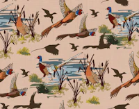 Rustic Pheasant Meadow Scene tapet