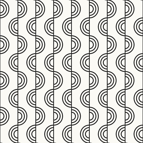 Black Stripes Arch Lines