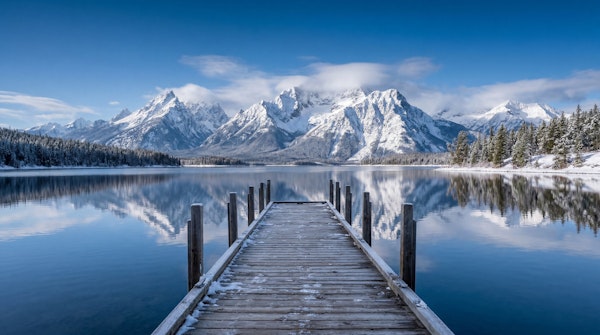 Winter Peaks Reflection
