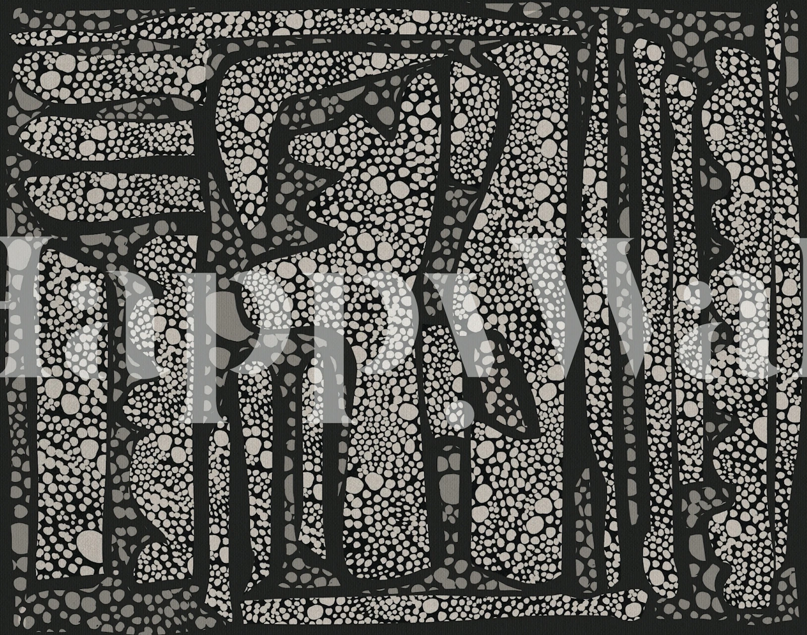 Monochrome Pebble Mosaic tapete