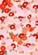 Pink Floral Textured Garden Red Orange Mix