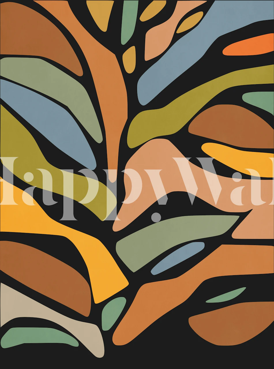 Autumnal tree 04 wallpaper in a room