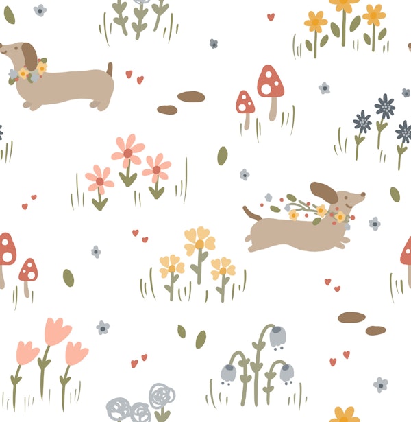 Dachshunds and Wildflowers Jumbo