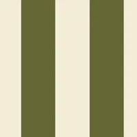 Awning stripe olive green and cream tapete
