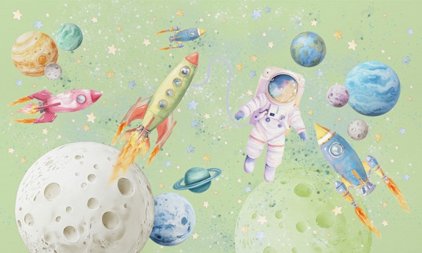 Dreamy Space Adventure Green