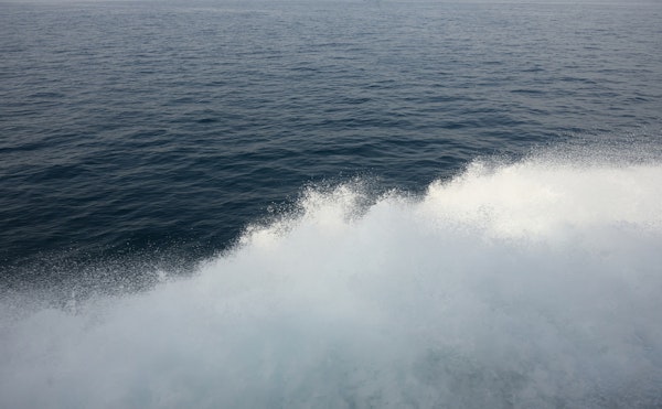 Ocean Wave Spray from Ferry to Capri 1