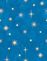Golden Stars on Deep Blue wallpaper