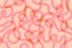 Pink Peach Red Squiggle Lines