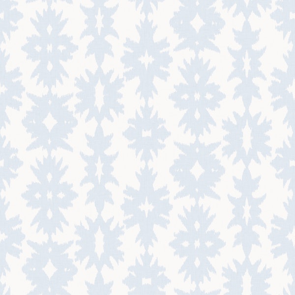 Boho Ikat - Soft Coastal Blue