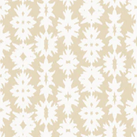 boho ikat coastal sand beige wallpaper