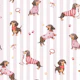 Doxie Pups - pink stripes