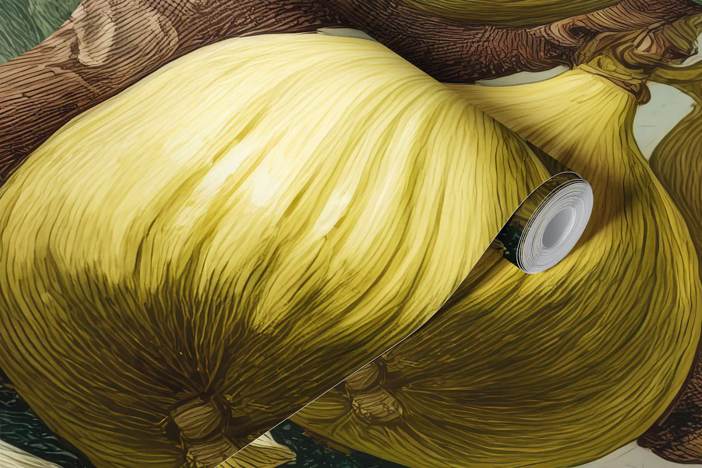 Vintage Fig Botanical Illustration wallpaper roll