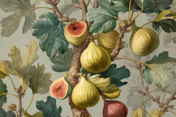 Vintage Fig Botanical Illustration