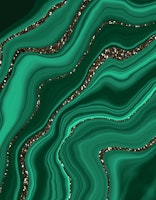 Liquid Malachite Glitter 1 ταπετσαρία