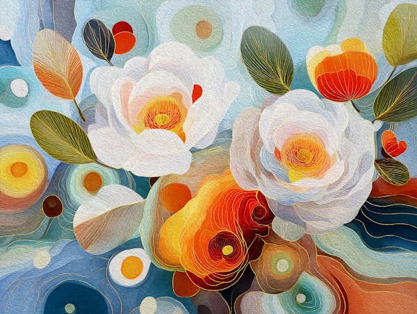 Textured Floral Dreamscape