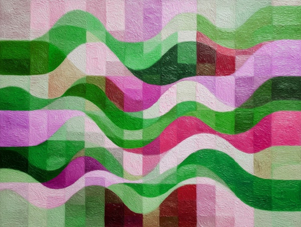 Textured Oil Paint Waves