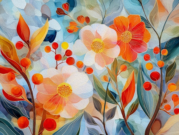 Painterly Garden Florals