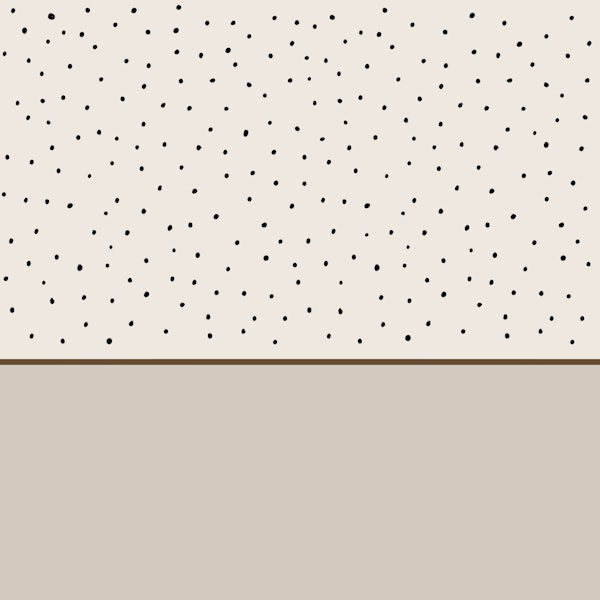 Scandi Black Dots Neutral Halfwall