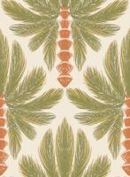 Boho Palms Earth Tones Tropical Geometric wallpaper