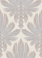 Neutral Boho Palms Beige Gray wallpaper