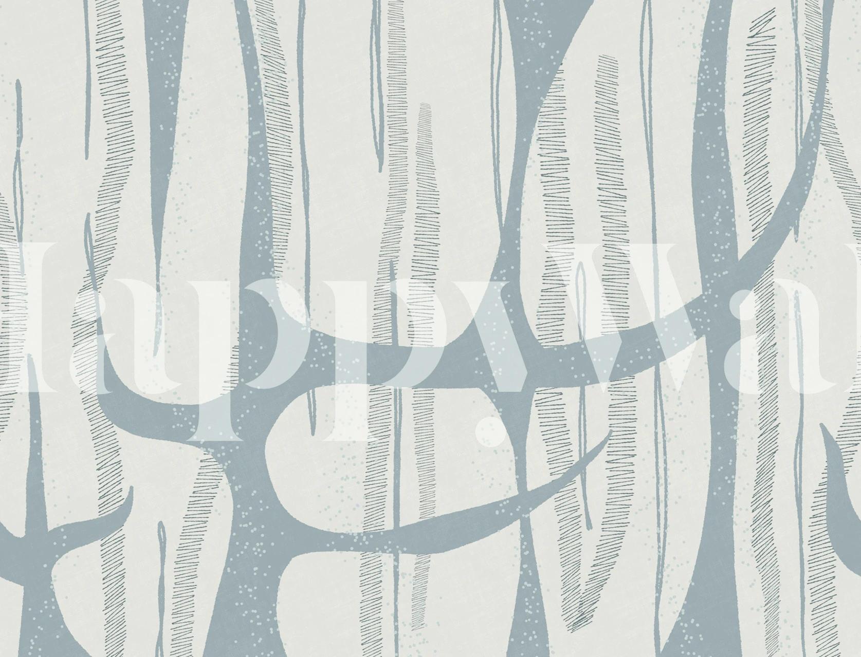 Abstrakt skogstapet i ett rum