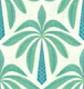 Modern Abstract Geometric Palms Green Blue