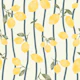 Lemon Branches Hand Painted cream