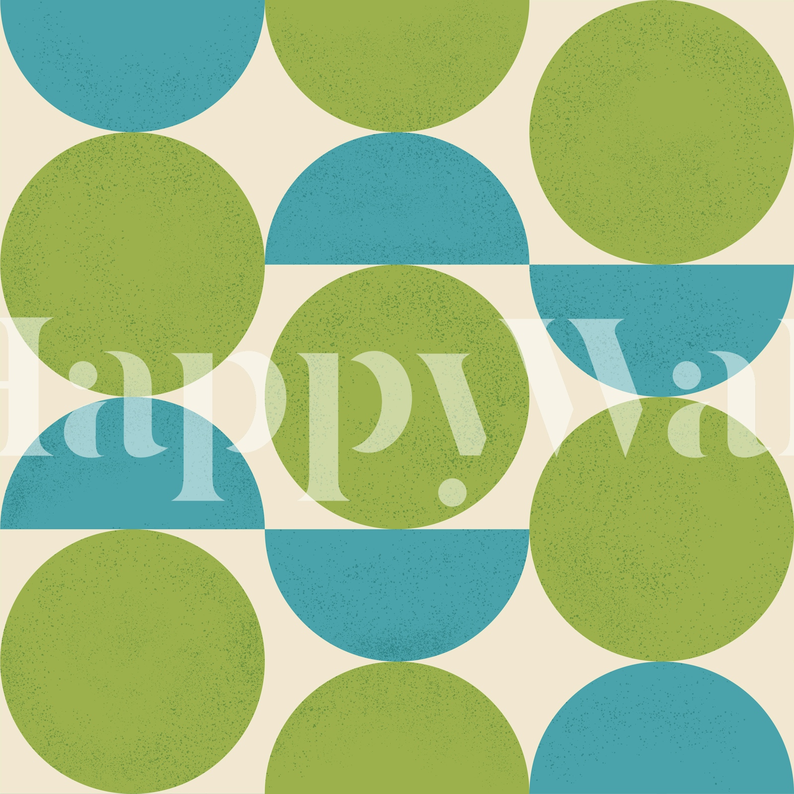 Retro Mod Circles Wallpaper - Happywall