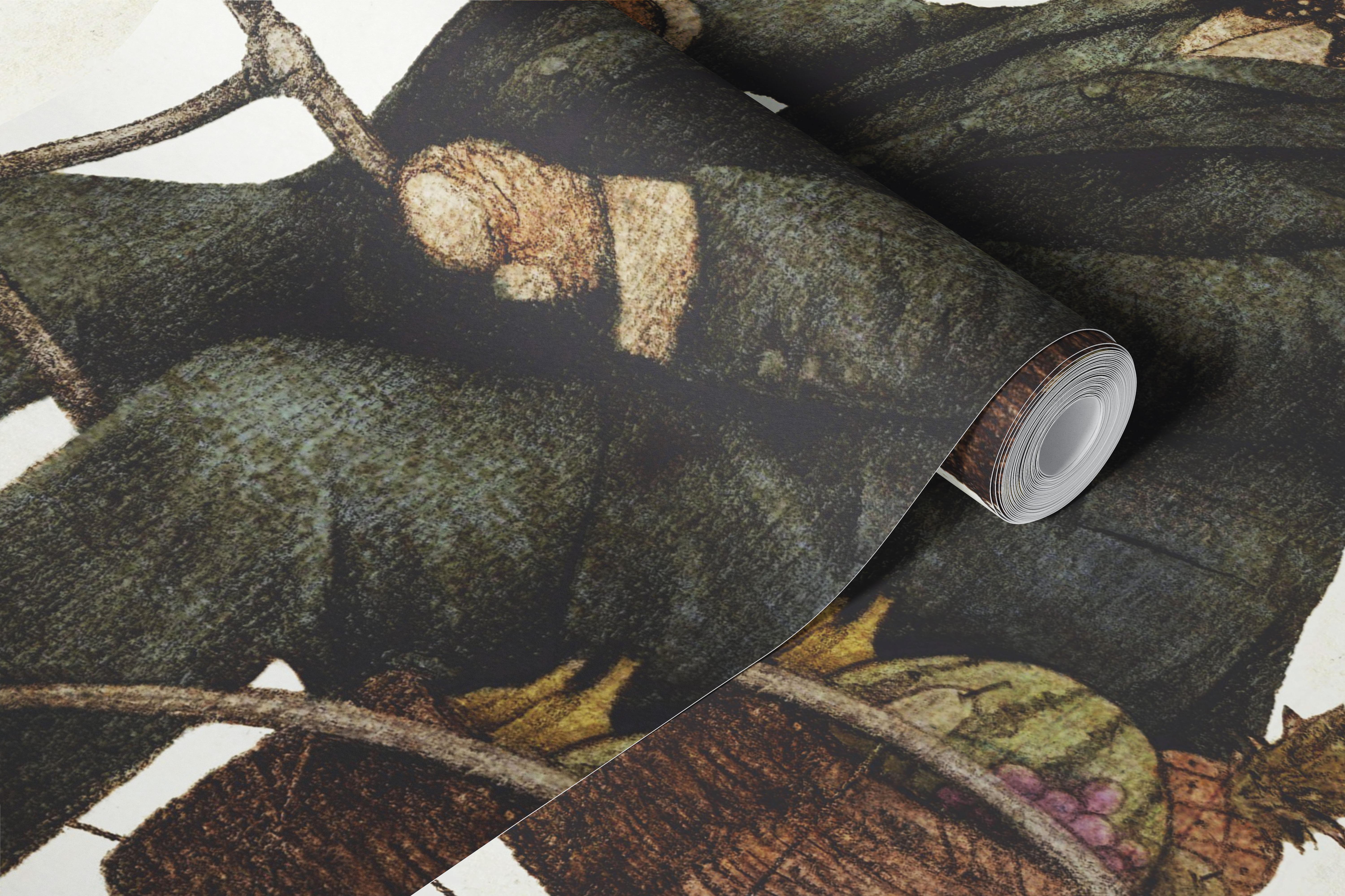 Whimsical wallpaper design in a room