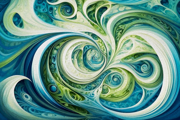 Turquoise Whirlwind Texture