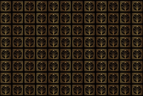 Art Deco Tiles Black